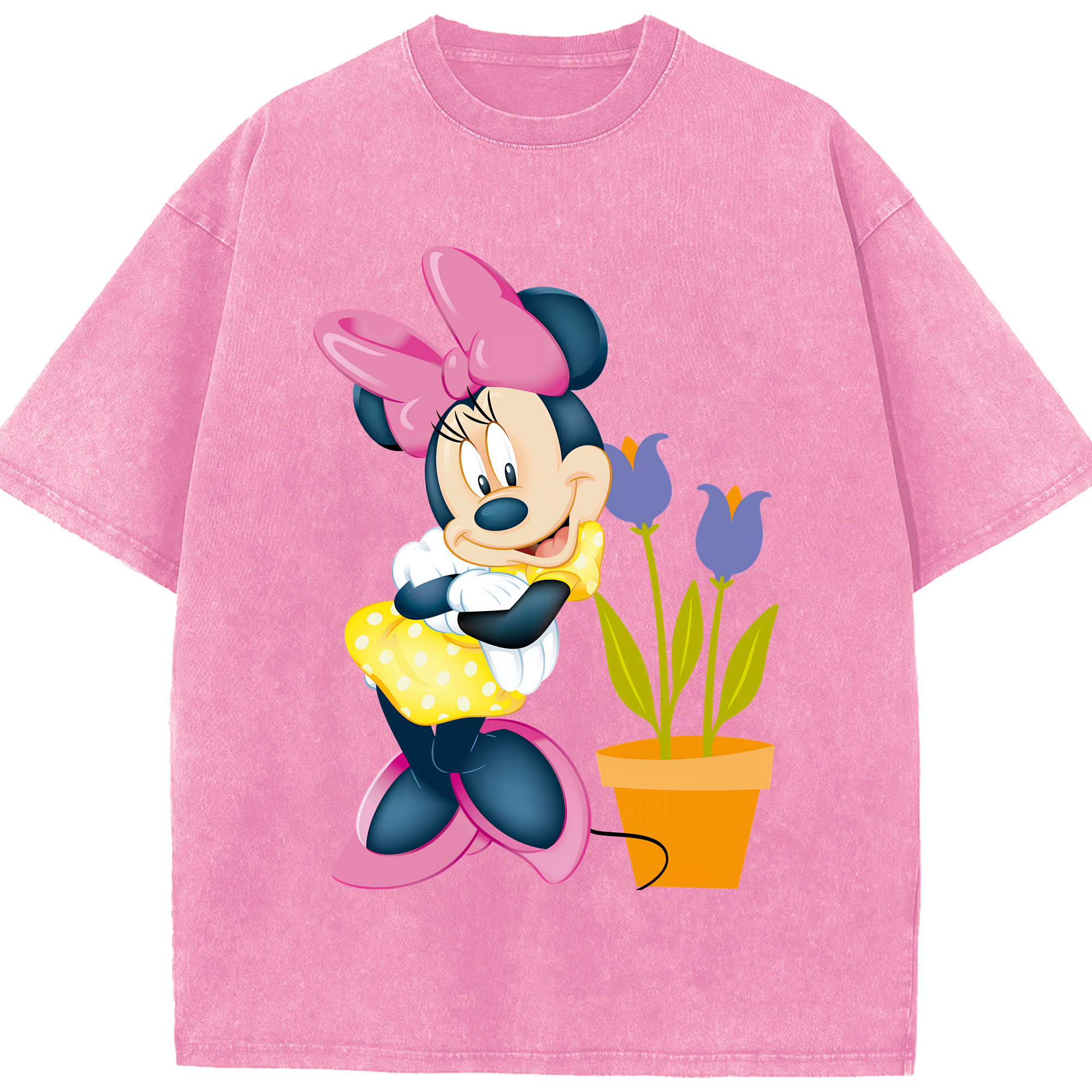 （画像用） ミッキーマウス Mickey Mouse 綿100% ヴィンテージ風 半袖Tシャツ（フロントプリント）